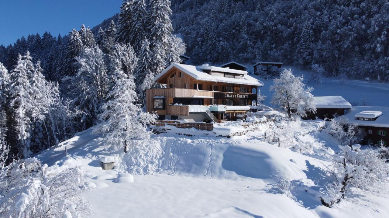 Chalet Christl Panorama Appartements Schruns Buitenkant foto